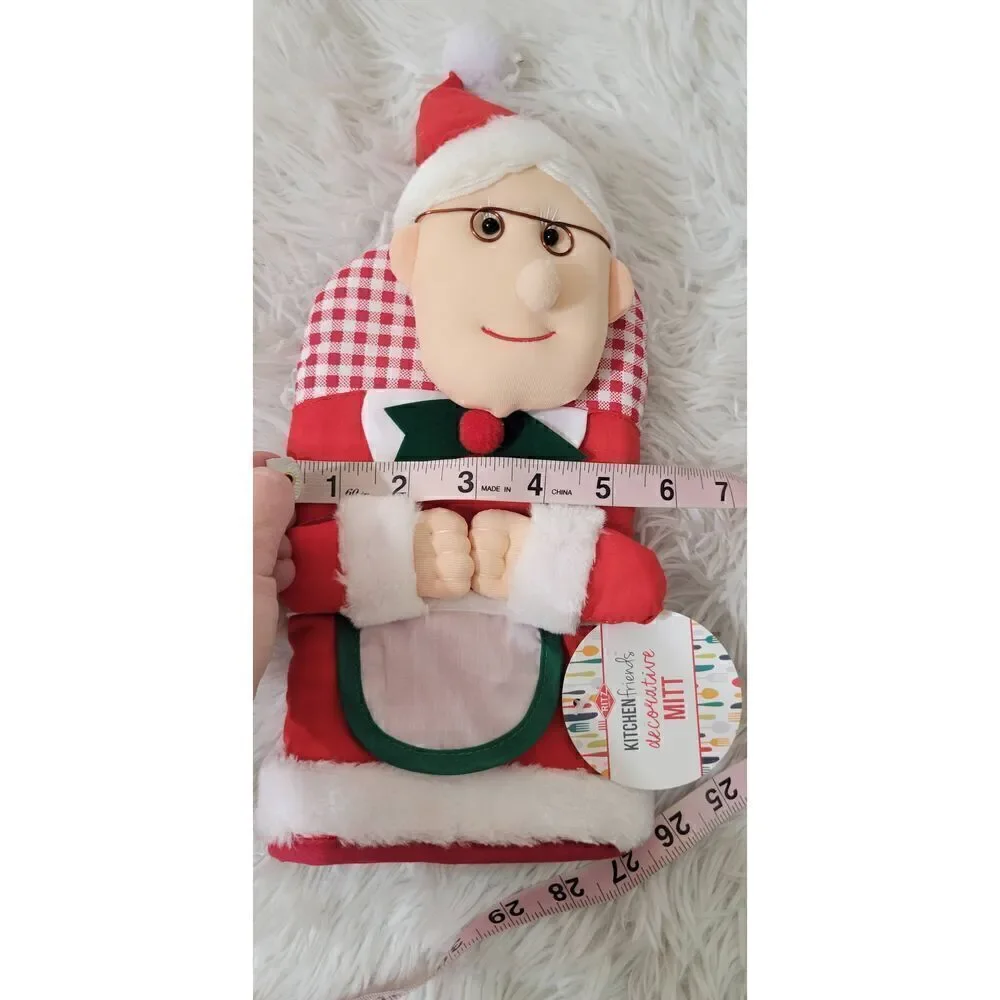 Ritz Kitchen Friends Cotton Oven Mitts Mrs Claus New